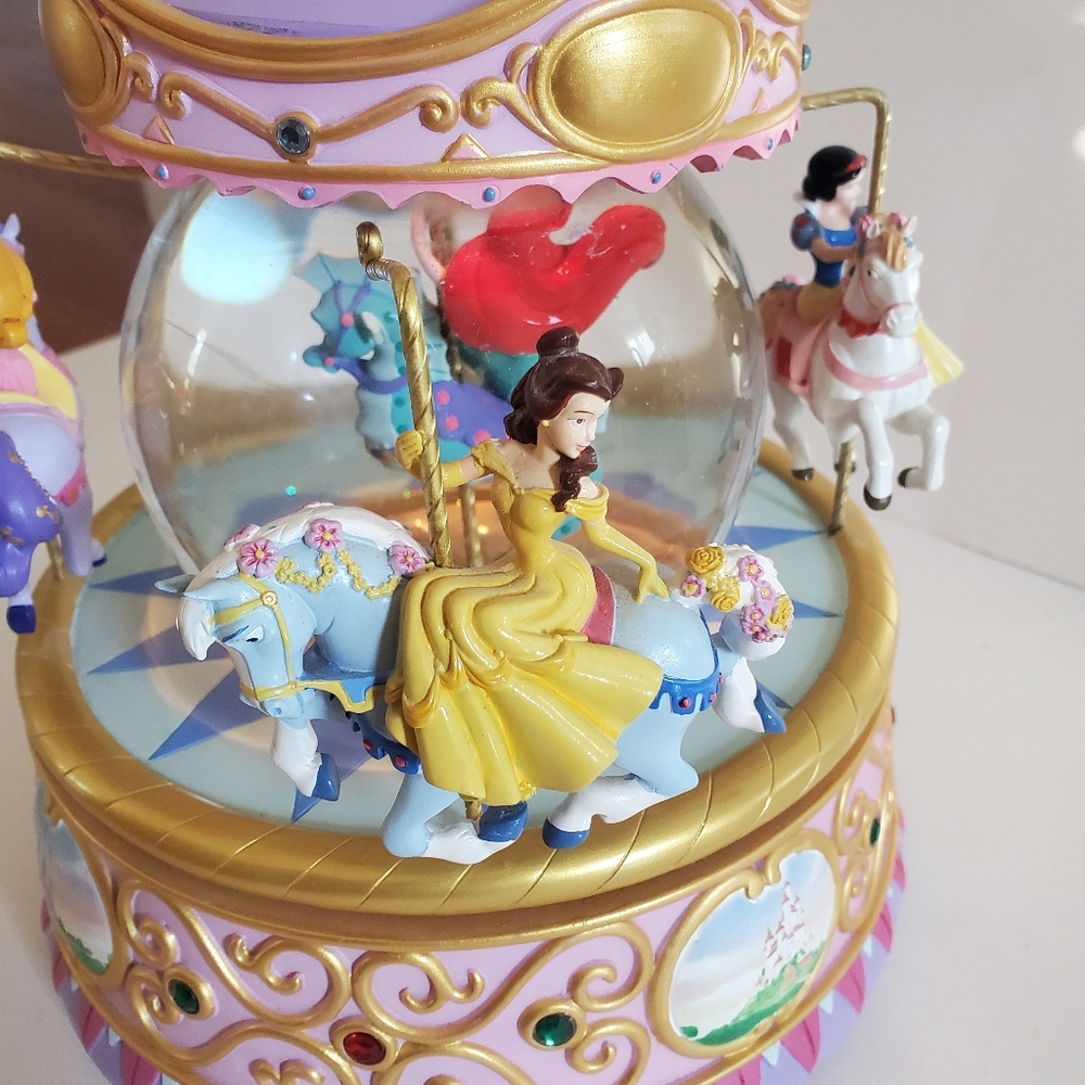 Disney Princess Carousel Snow Globe So This Is Love 1948 Walt Disney - Picture 5 of 11